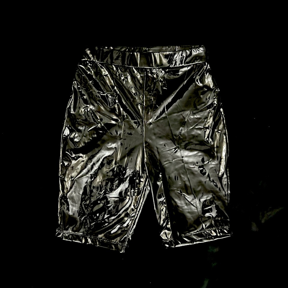 Forever 21 vinyl biker shorts. Size Small. Used.